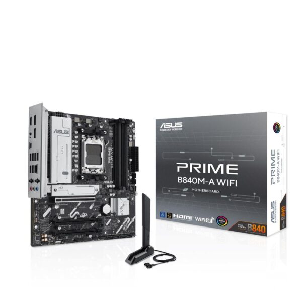 Emaplaat|ASUS|AMD B840|SAM5|Micro-ATX|Memory DDR5|Memory slots 4|2xPCI-...