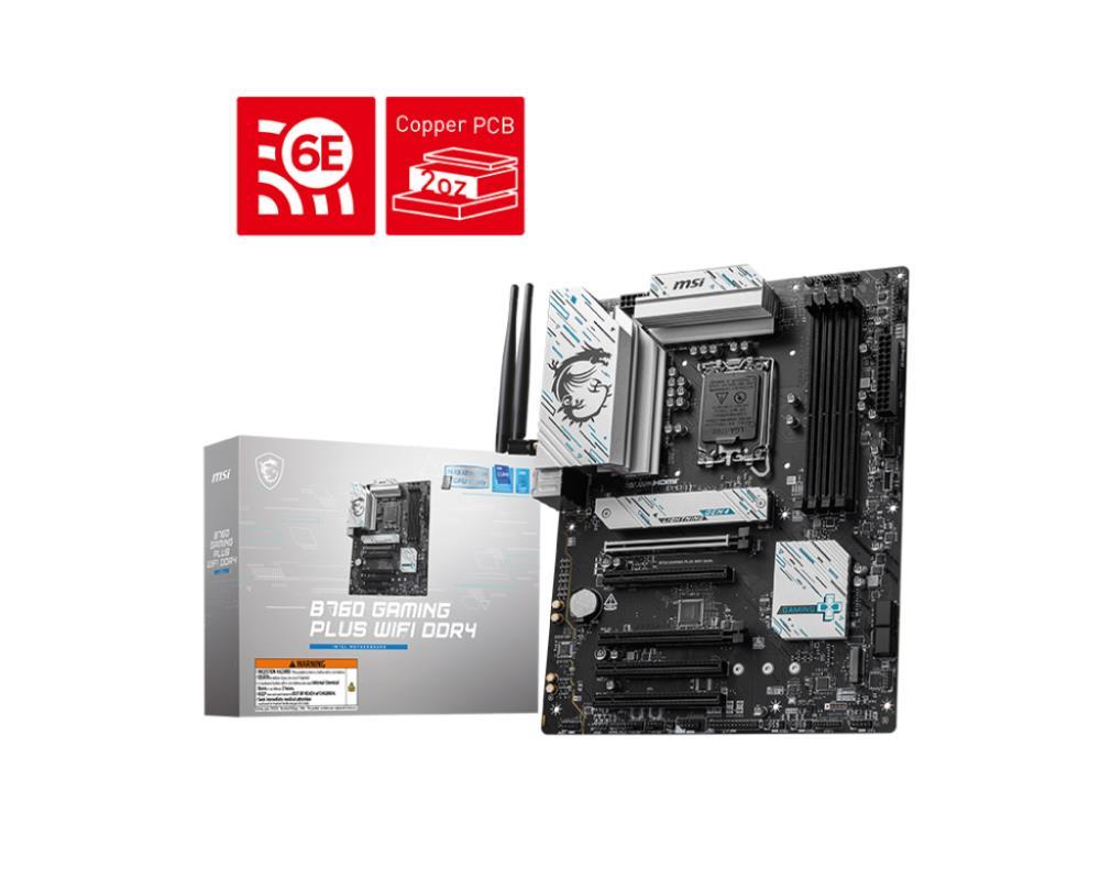 Emaplaat|MSI|Intel B760 Express|LGA1700|ATX|Memory DDR4|Memory slots 4|&...