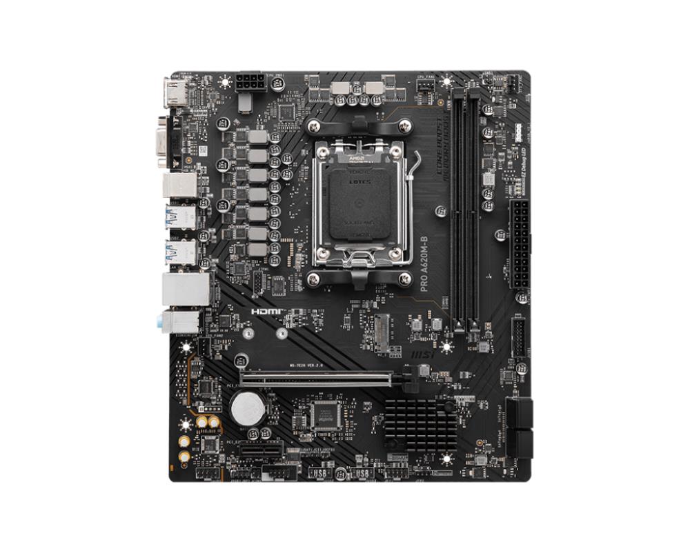 Mainboard|MSI|AMD A620|SAM5|Micro-ATX|Memory DDR5|Memory slots 2|1xPCI-E...