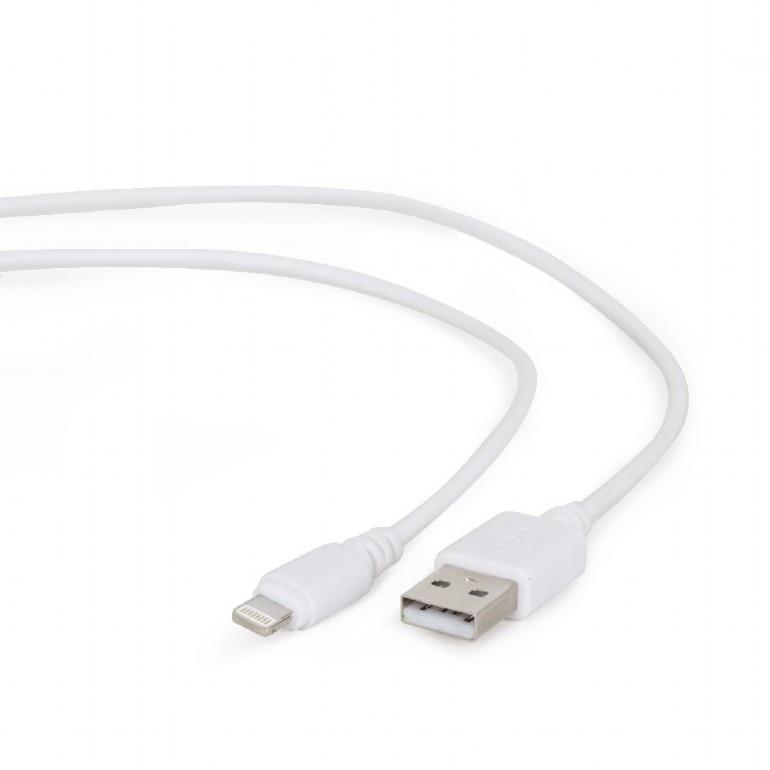 KAABEL LIGHTNING TO USB2 1M/CC-USB2-AMLM-W-1M GEMBIRD