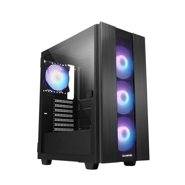 Case|CHIEFTEC|HUNTER 2|MidiTower|Not included|ATX|MicroATX|MiniITX|Colour Black|GS-02B-OP