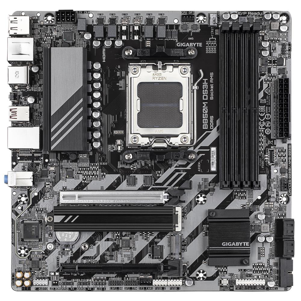 Mainboard|GIGABYTE|AMD B850|SAM5|Micro-ATX|Memory DDR5|Memory slots 4|1x...