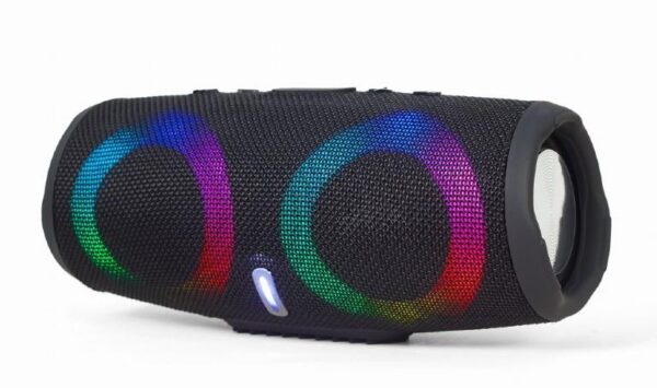 Portable Speaker|GEMBIRD|Black|Portable/Wireless|1xAudio-In|1xUSB 2.0|1xMicroSD Card Slot|Bluetooth|SPK-BT-LED-02