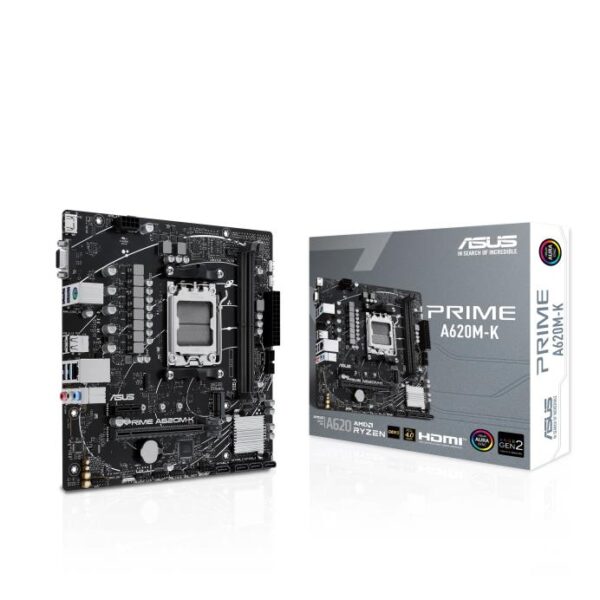 Emaplaat|ASUS|AMD A620|Micro-ATX|Memory DDR5|Memory slots 2|1xPCI-Expre...