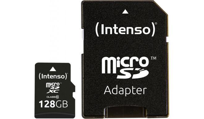 MÄLUKAART SDXC 128GB C10/W/ADAPTER 3433491 INTENSO