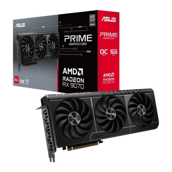 Videokaart|ASUS|AMD Radeon RX 9070|16 GB|GDDR6|256 bit|PCIE 5.0 16x|T...