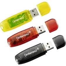 MÄLUPULK FLASH USB2 3X32GB/RAINBOW 3502483 INTENSO