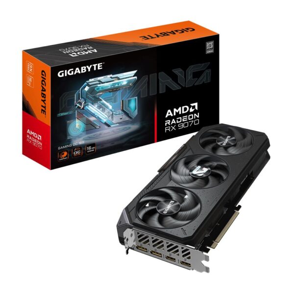 Videokaart|GIGABYTE|AMD Radeon RX 9070|16 GB|GDDR6|256 bit|PCIE 5.0 1...