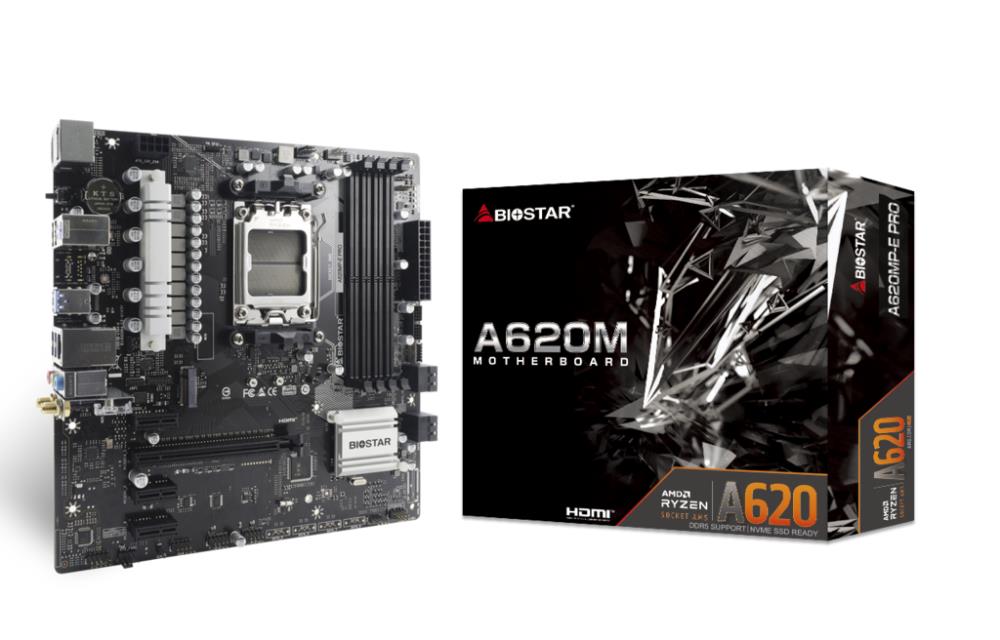 Mainboard|BIOSTAR|AMD A620|SAM5|Micro-ATX|Memory DDR5|Memory slots 4|1xP...