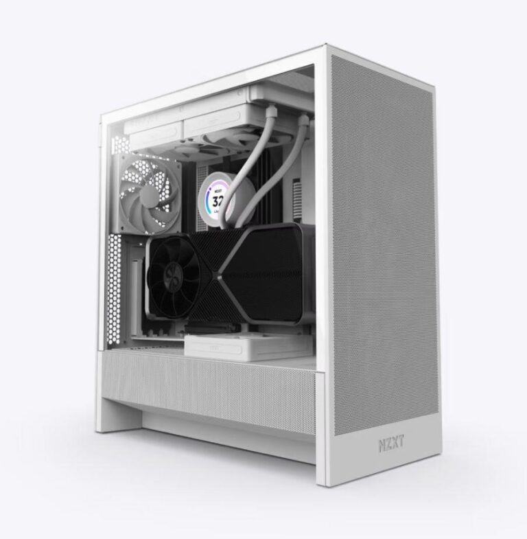 Case|NZXT|H5 Flow|MidiTower|Not included|ATX|MicroATX|MiniITX|Colour Whi...