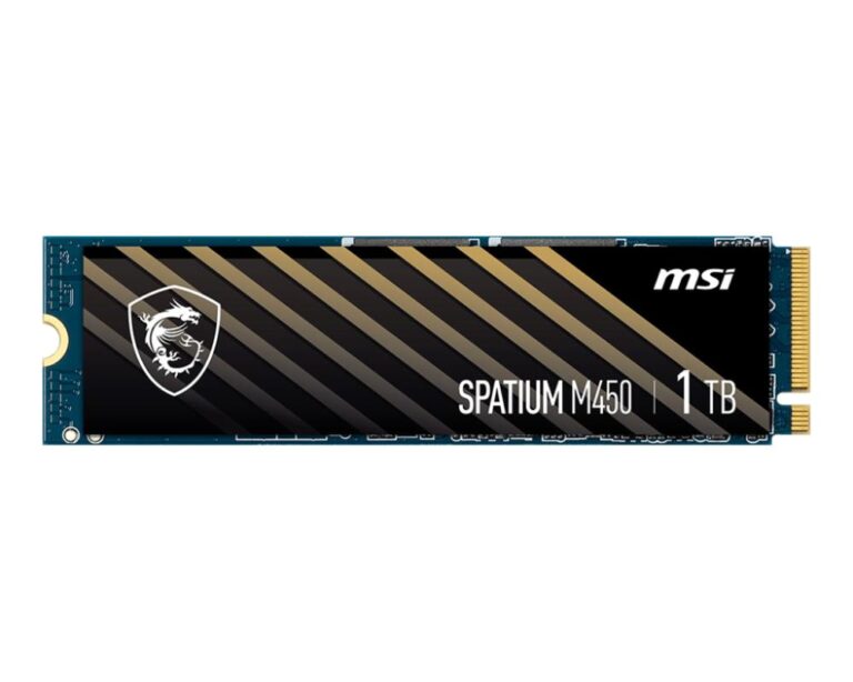 SSD|MSI|SPATIUM M450|1TB|M.2|PCIe Gen4|NVMe|3D NAND|Write speed 2400 MBy...