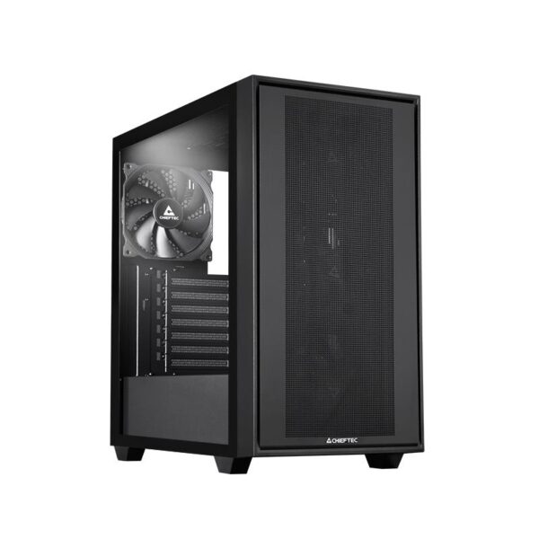 Case|CHIEFTEC|Night Hunter|MidiTower|Case product features Transparent panel|Not included|ATX|EATX|MicroATX|MiniITX|Colour Black|GS-03B-BLK-OP