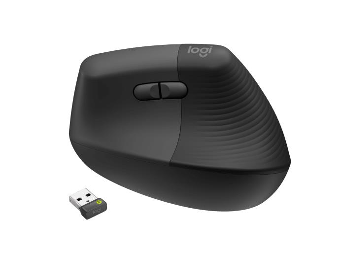 MOUSE USB OPTICAL WRL VERTICAL/BLACK RIGH 910-006494 LOGITECH