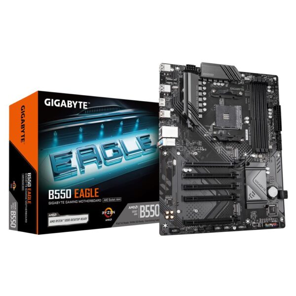 Emaplaat|GIGABYTE|AMD B550|SAM4|ATX|Memory DDR4|Memory slots 4|4xPCI-Ex...