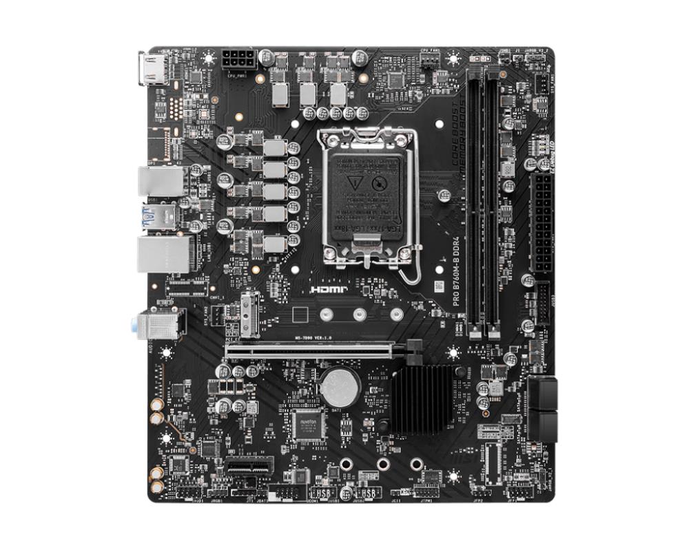 Mainboard|MSI|Intel B760 Express|LGA1700|Micro-ATX|Memory DDR4|Memory sl...