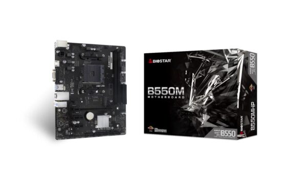 Emaplaat|BIOSTAR|AMD B550|SAM4|Micro-ATX|Memory DDR4|Memory slots 2|2xP...