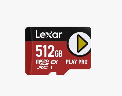 MÄLUKAART SDXC 512GB UHS-I/PLAY LMSXPS0512G-BNNNG LEXAR