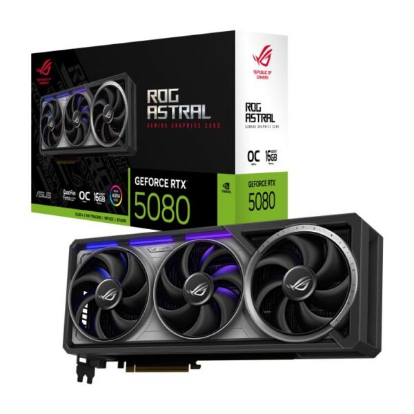 Videokaart|ASUS|NVIDIA GeForce RTX 5080|16 GB|GDDR7|256 bit|PCIE 5.0 ...