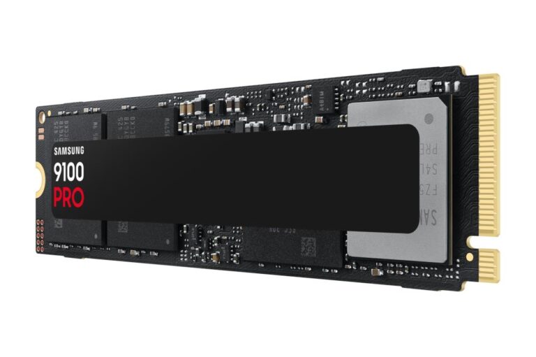 SSD|SAMSUNG|9100 PRO|1TB|M.2|PCIe Gen5|NVMe|TLC|Write speed 13300 MBytes...