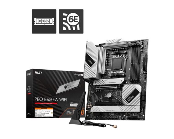 Emaplaat|MSI|AMD B650|SAM5|ATX|Memory DDR5|Memory slots 4|1xPCI-Express...