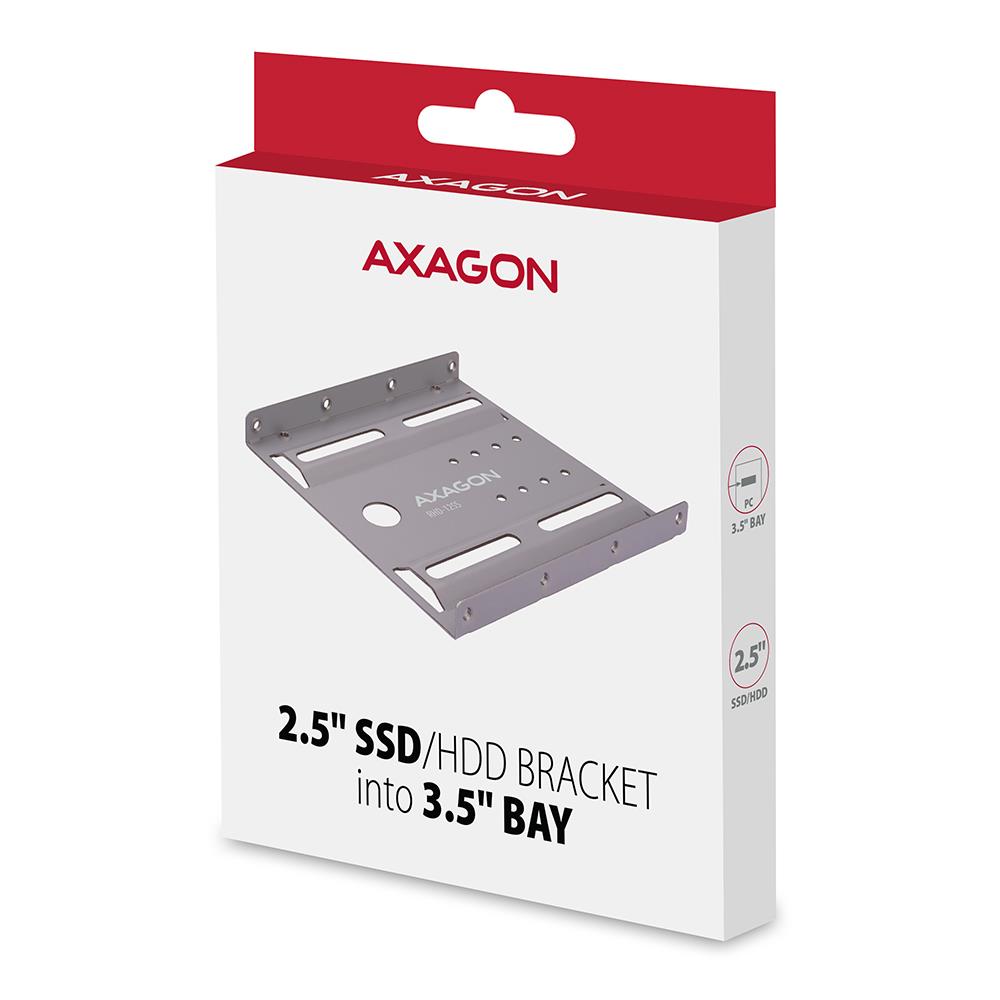 SSD ACC BRACKET 2.5″ TO 3.5″/GREY RHD-125S AXAGON