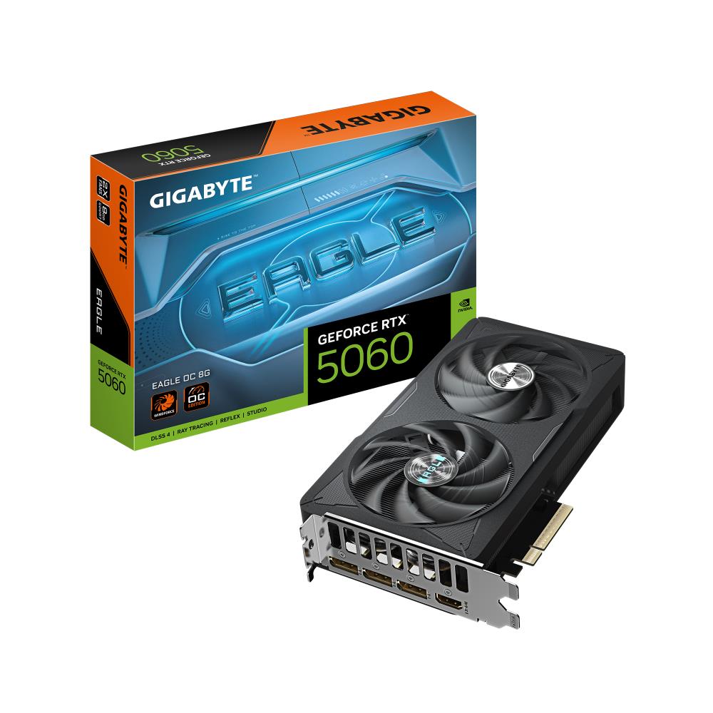 VGA PCIE16 RTX5060 8GB GDDR7/GV-N5060EAGLE OC-8GD GIGABYTE