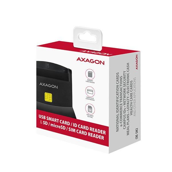 CARD READER STAND SMARTCARD/USB2.0 CRE-SM2 AXAGON