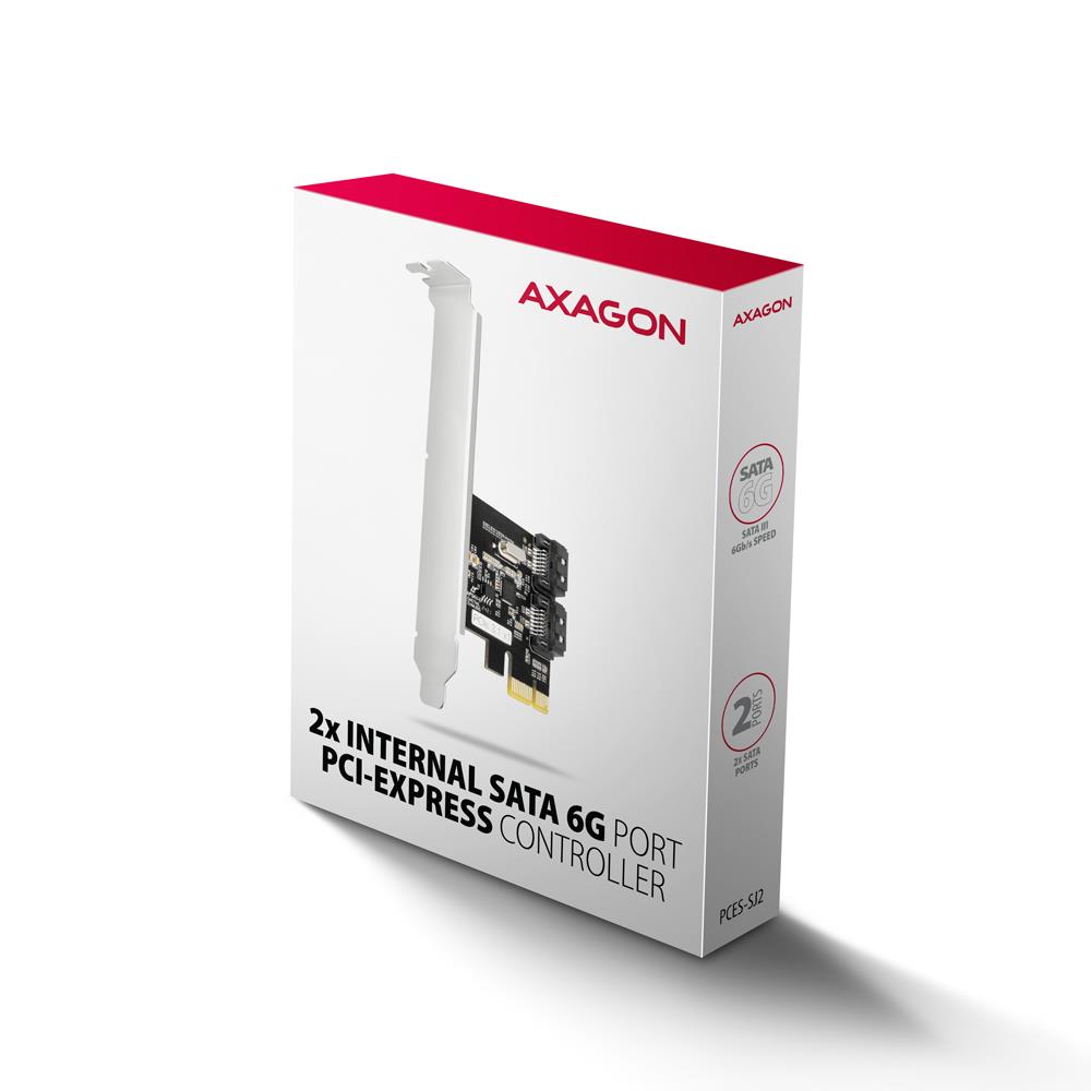 SSD ACC I/O CONTROLLER PCIE/2XSATA 6G PCES-SJ2 AXAGON