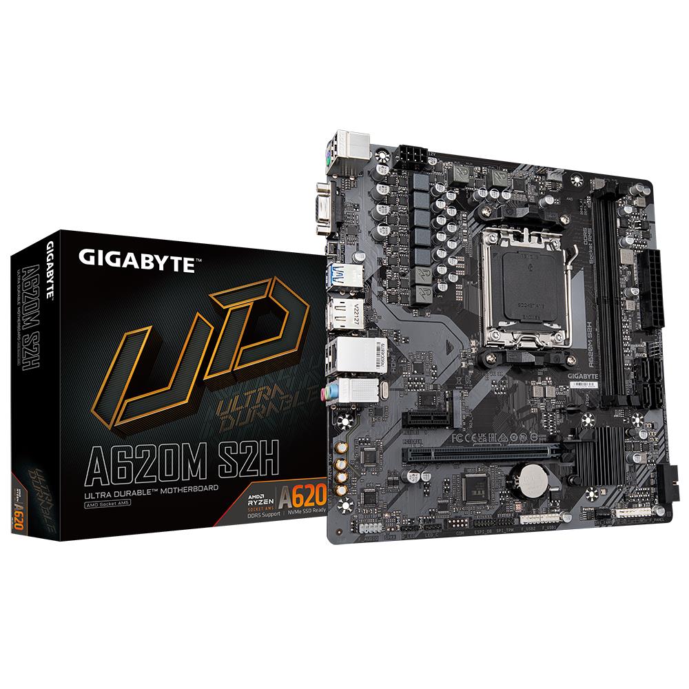 Mainboard|GIGABYTE|AMD A620|SAM5|Micro-ATX|Memory DDR5|Memory slots 2|1x...