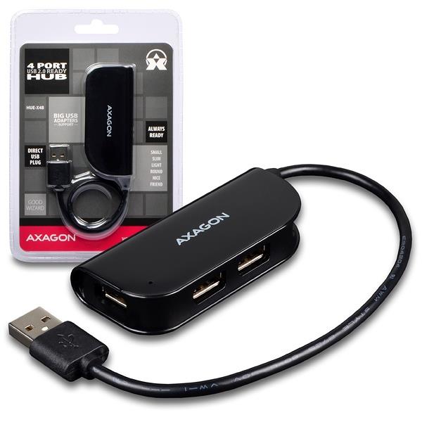 I/O HUB USB2.0 4PORT READY/0.2M HUE-X4B AXAGON