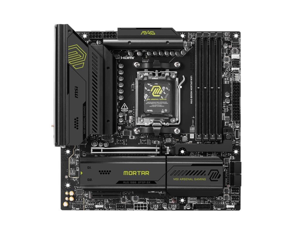 Mainboard|MSI|AMD B850|SAM5|Micro-ATX|Memory DDR5|Memory slots 4|1xPCI-E...