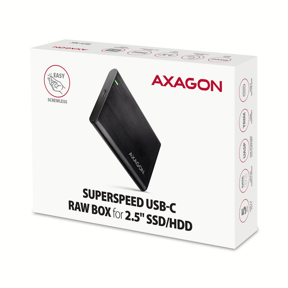 HDD ACC ENCLOSURE 2.5″/USB-C EE25-A6C AXAGON