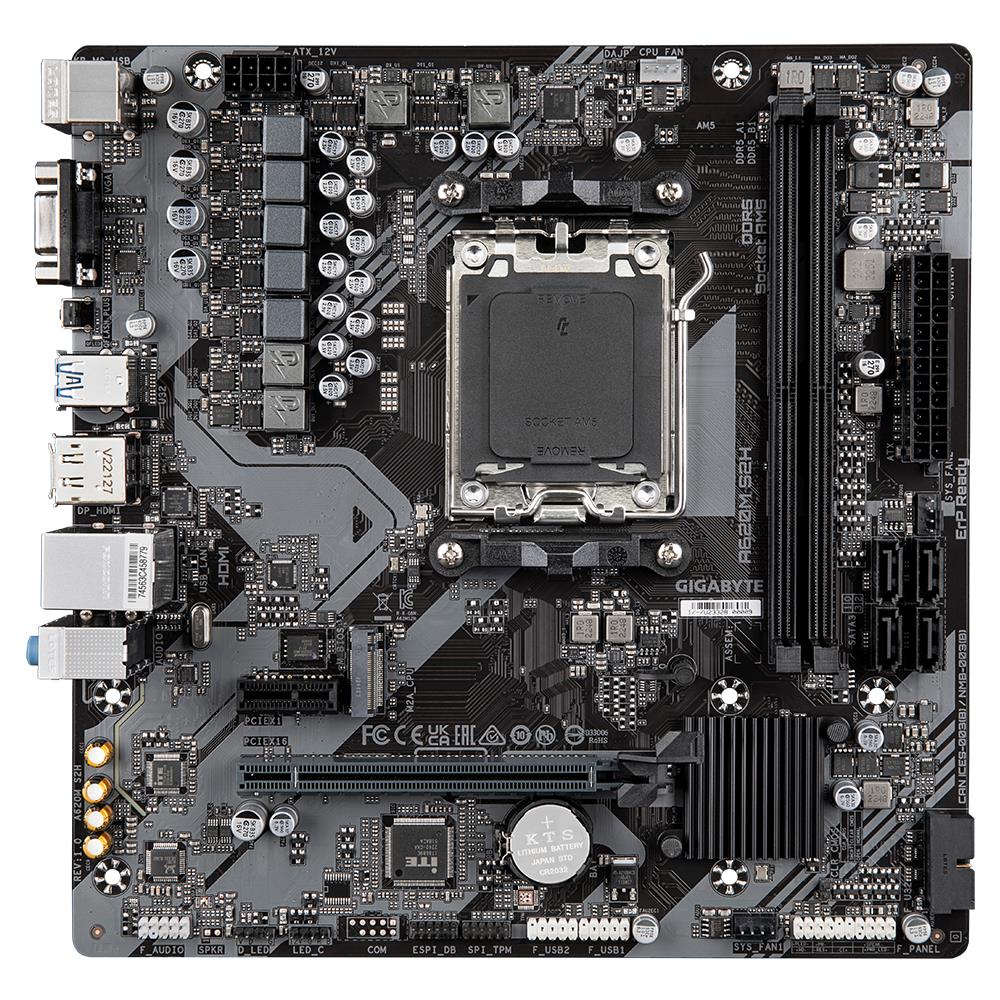 Mainboard|GIGABYTE|AMD A620|SAM5|Micro-ATX|Memory DDR5|Memory slots 2|1x...