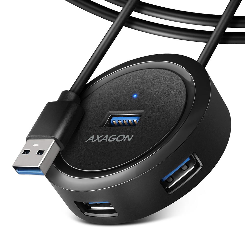I/O HUB USB3.2 4PORT ROUND/1.2M HUE-P1AL AXAGON