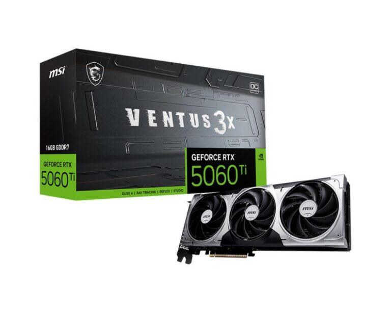 Videokaart|MSI|NVIDIA GeForce RTX 5060 Ti|16 GB|GDDR7|128 bit|PCIE 5&#82...