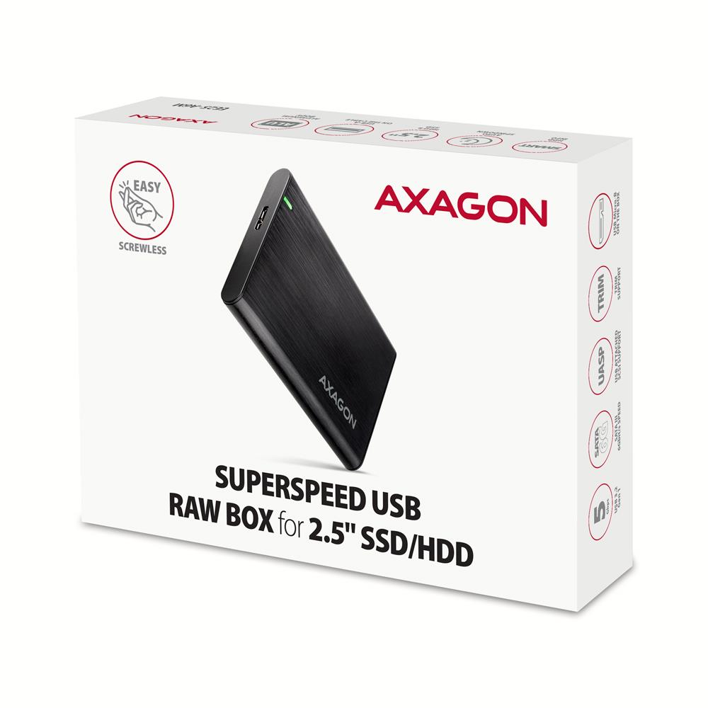 HDD ACC ENCLOSURE 2.5″/USB3.2 EE25-A6M AXAGON