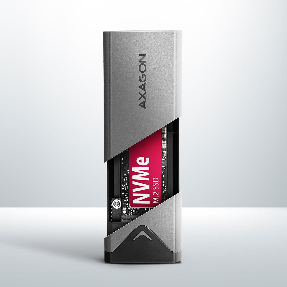 SSD ACC ENCLOSURE M.2 NVME/USB-C EEM2-UG2 AXAGON