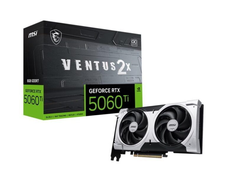 Videokaart|MSI|NVIDIA GeForce RTX 5060 Ti|8 GB|GDDR7|128 bit|PCIE 5.0&#8...