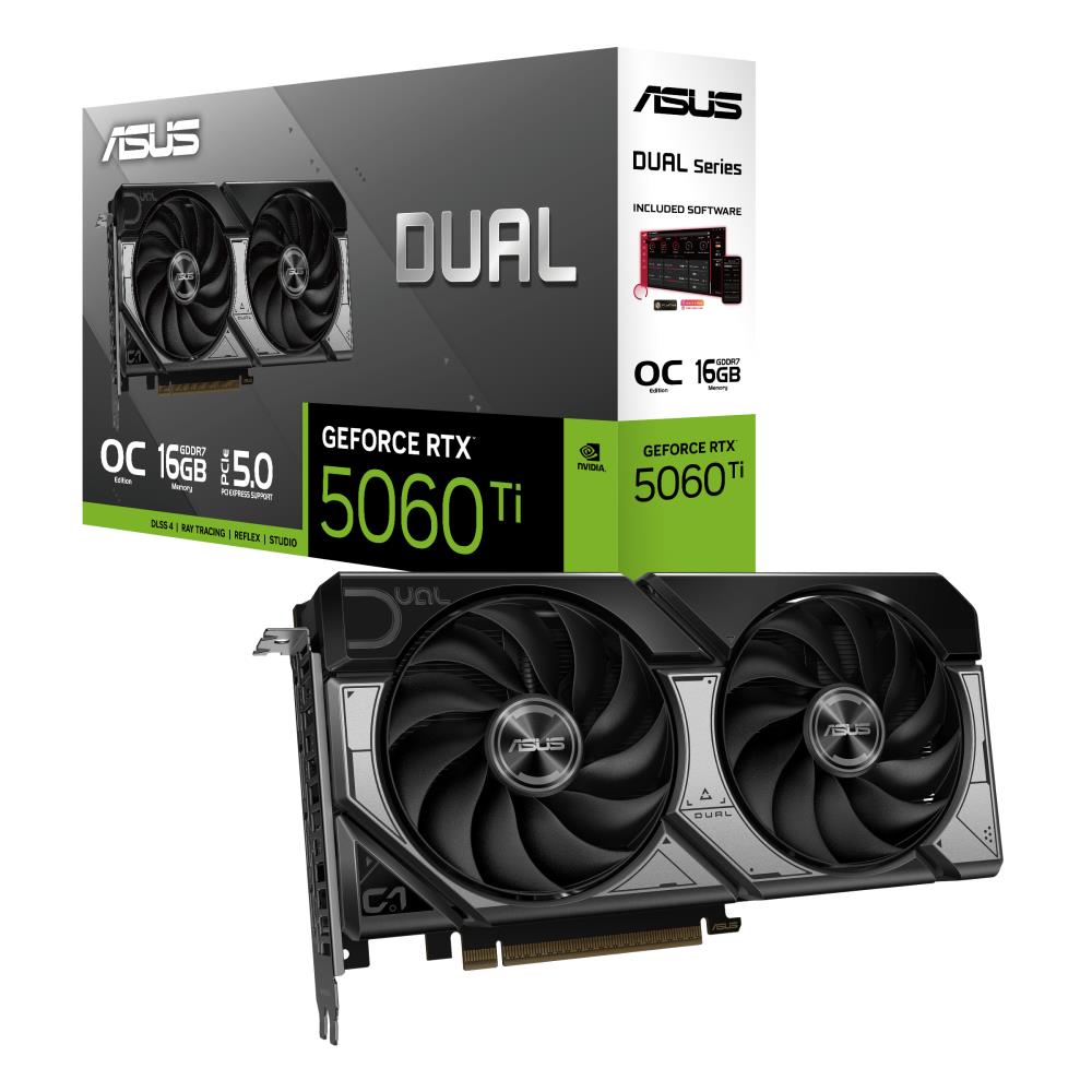 Graphics Card|ASUS|NVIDIA GeForce RTX 5060 Ti|16 GB|GDDR7|128 bit|PCIE 5...