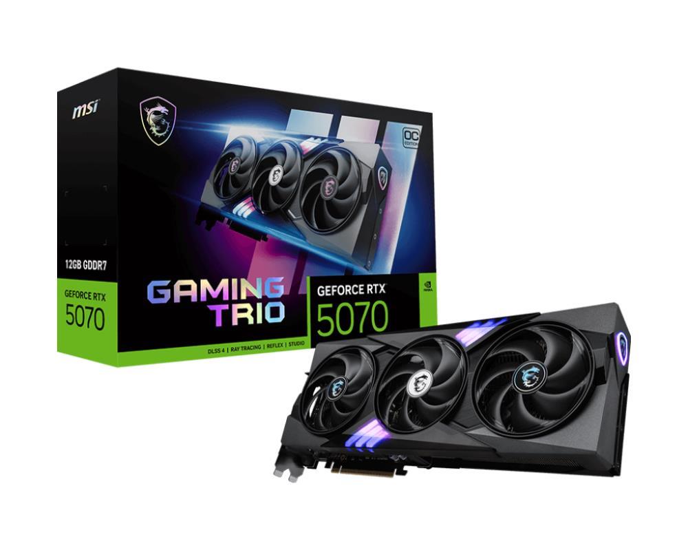 VGA PCIE16 RTX5070 12GB GDDR7/RTX5070 12G GAMING TRIO OC MSI