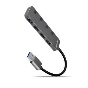 I/O USB HUB SWITCH 4PORT/0.2M HUE-MSA AXAGON