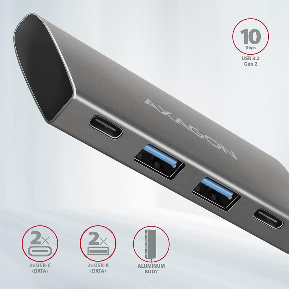 I/O HUB USB3.2 4PORT/0.13M HMC-4G2 AXAGON