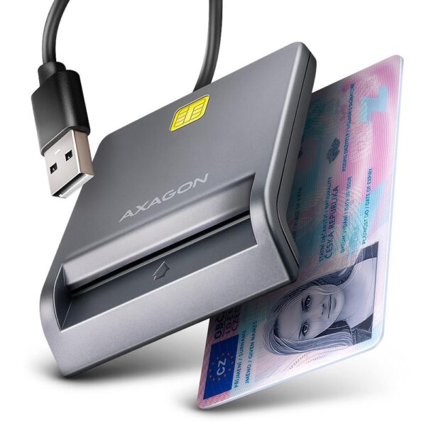 AUTOD READER FLAT SMARTAUTOD/ID/USB2.0 1.3M CRE-SM3T AXAGON