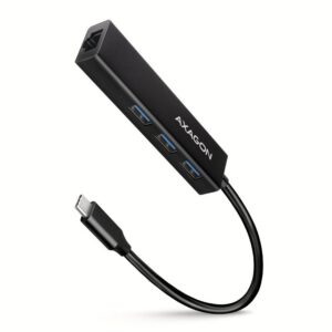 I/O HUB USB-C 4PORT GLAN/0.2M HMC-GL3A AXAGON