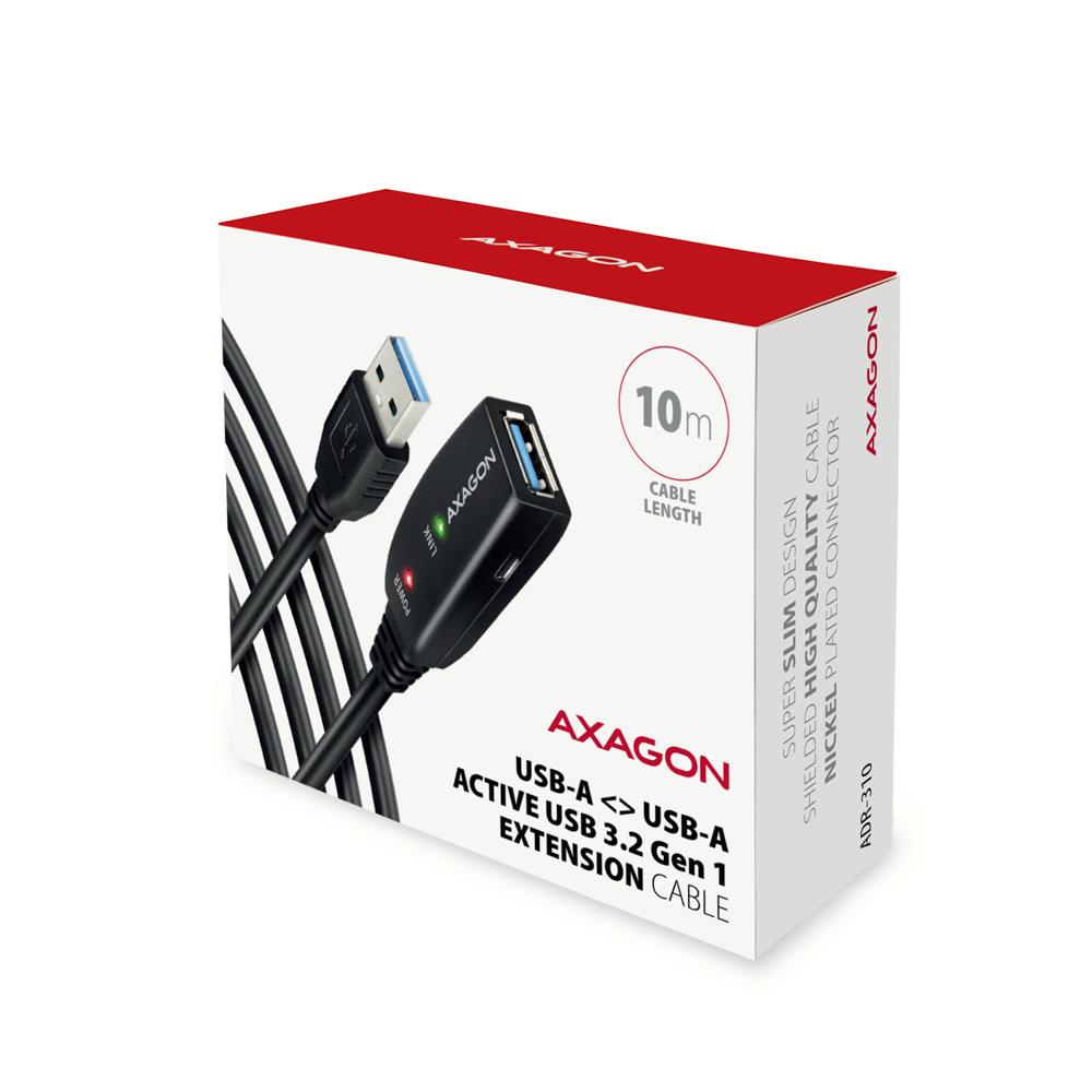 CABLE USB3.2 A-M/A-F ACTIVE/10M ADR-310 AXAGON