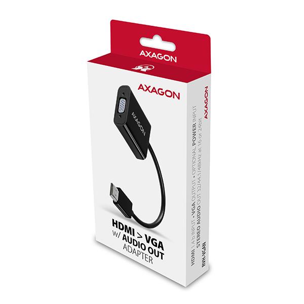 I/O ADAPTER HDMI TO VGA/0.15M RVH-VGAN AXAGON