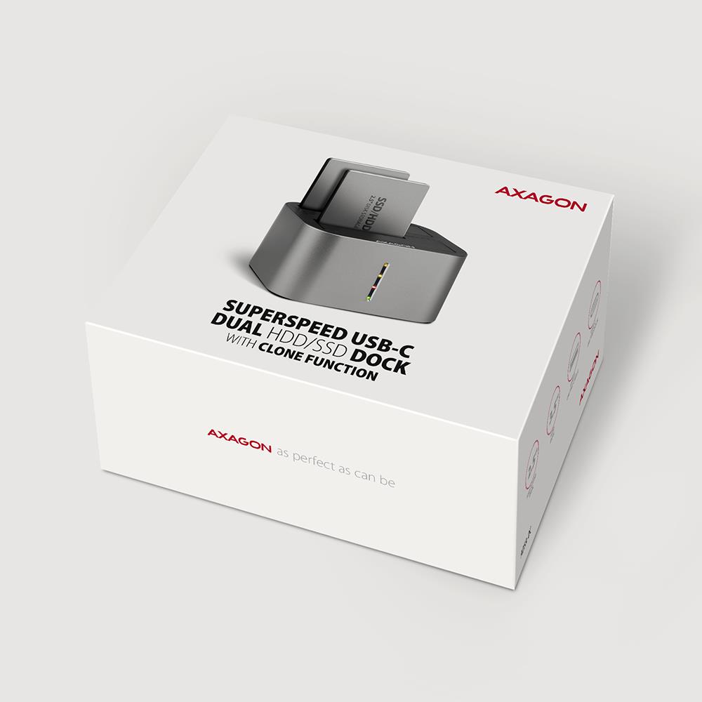 SSD ACC DOCK STATION USB-C/2.5″/3.5″ SATA ADSA-DC AXAGON