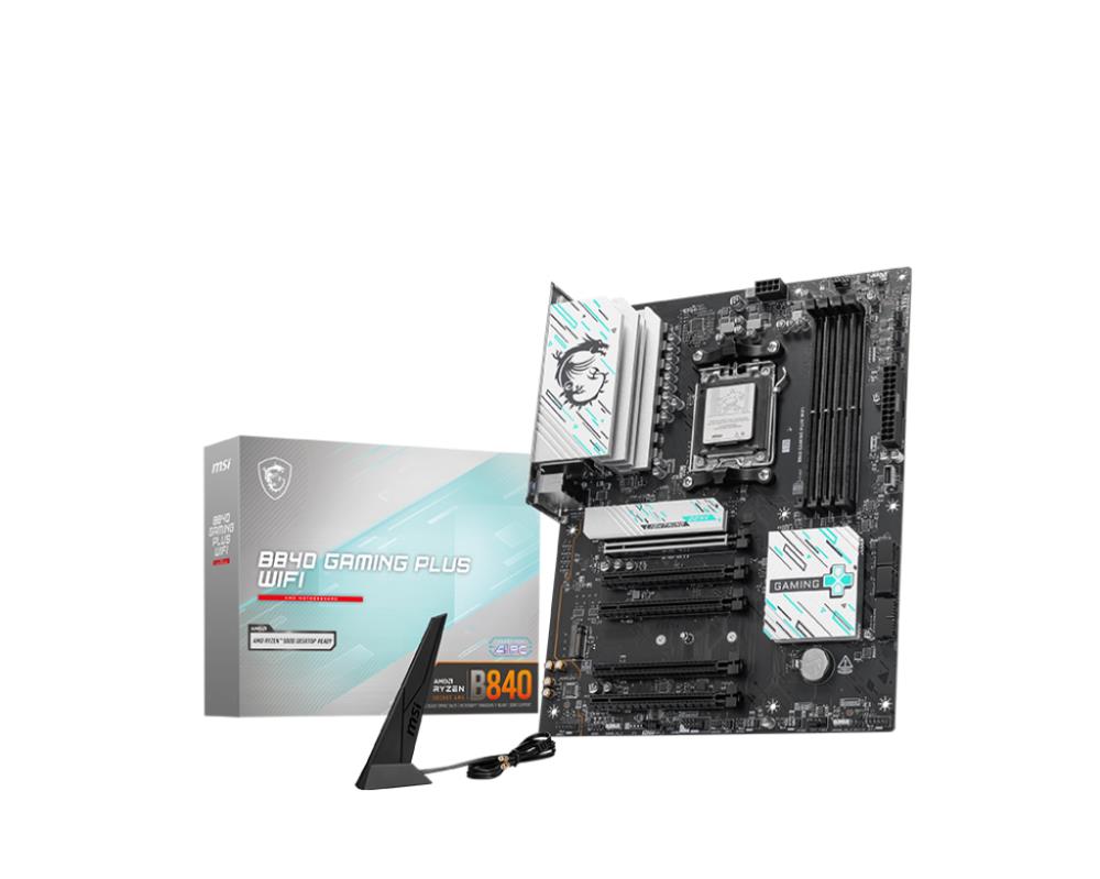 Emaplaat|MSI|AMD B840|SAM5|ATX|Memory slots 4|5xPCI-Express 16x|2xM.2|1&...
