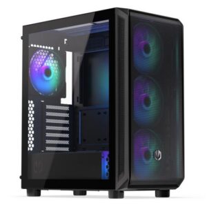 Case|ENDORFY|Arx 500 ARGB|MidiTower|Case product features Transparent panel|Not included|ATX|MicroATX|MiniITX|Colour Black|EY2A011