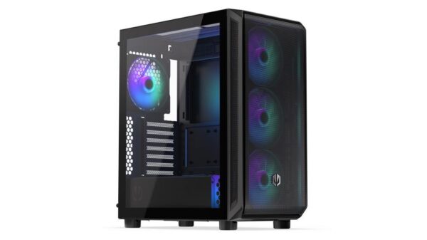 Case|ENDORFY|Arx 500 ARGB|MidiTower|Case product features Transparent panel|Not included|ATX|MicroATX|MiniITX|Colour Black|EY2A011